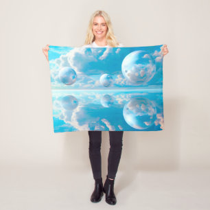 Traumhafter Himmel Surreale Naturlandschaft Fleecedecke