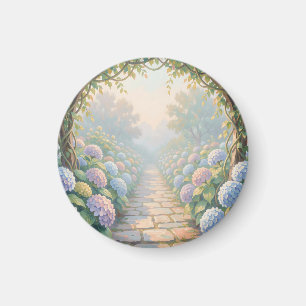 Traumhafter Hortensien-Garten-Bogen Steinweg Cotta Magnet