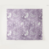 Traumhafter Lavendel Blumen-Teppich – Überdimensio Wandteppich (Vorderseite (Horizontal))