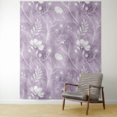Traumhafter Lavendel Blumen-Teppich – Überdimensio Wandteppich (Beispiel)