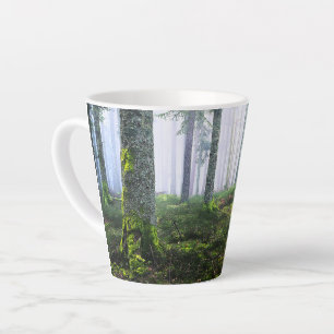 Traumhafter Morgenwald-Foto Milchtasse