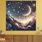 Traumhafter Nachthimmel Leinwanddruck (Insitu (Wohnzimmer))