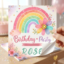 Traumhafter Regenbogen-Geburtstag