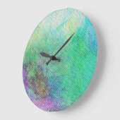 Traumhafter Regenbogen-Gradient abstrakter Design  Große Wanduhr (Winkel)