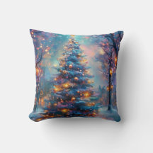 Traumhafter Weihnachtsbaum in der Stadt