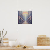TraumhafterWaldweg Poster (Küche)