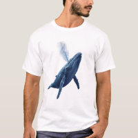 Traumhaftes Blauwal-T-Shirt
