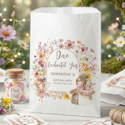 Traumhaftes Feenland Erster Geburtstag Geschenktütchen