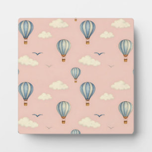 Traumhaftes Heißluftballon-Himmel-Muster Fotoplatte