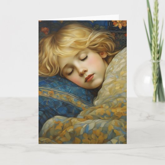 Traumhaftes Kind im Blumengeflecht Karte (Vorderseite)