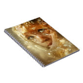 Traumhaftes Kinderporträt | Blick durch den golden Notizblock (Rechte Seite)