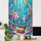 Traumhaftes Korallenriff Poster (Heimbüro)