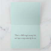 Traumhaftes Pastel Lighthouse am Meer Dankeskarte (Innenseite)