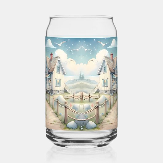 Traumhaftes Pastel Lighthouse am Meer Dosenglas (Rechts)