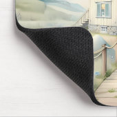 Traumhaftes Pastel Lighthouse am Meer Mousepad (Ecke)