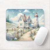 Traumhaftes Pastel Lighthouse am Meer Mousepad (Mit Mouse)