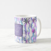 Traumhaftes Sternenexplosions-Wellen-Muster Person Kaffeetasse (VorderseiteRechts)