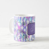 Traumhaftes Sternenexplosions-Wellen-Muster Person Kaffeetasse (Vorderseite Links)
