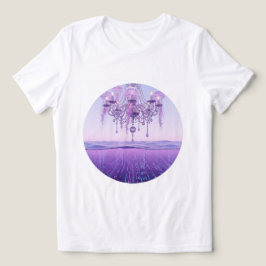 Traumhaftes Unterwasser Kronleuchter T-Shirt 💜 🌊 Tri-Blend Shirt