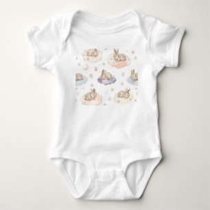 Traumhäschen-Wolken Baby-Body Schlafender Hase Baby Strampler