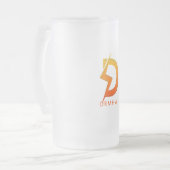 Traumhaus Mattglas Bierglas (Vorderseite Links)