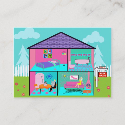 Traumhaus-wirkliche Anwesen-Geschäfts-Karten Visitenkarte (Vorderseite)