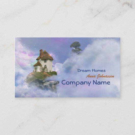 Traumhäuser - elegante Visitenkarte der Fantasie (Vorderseite)
