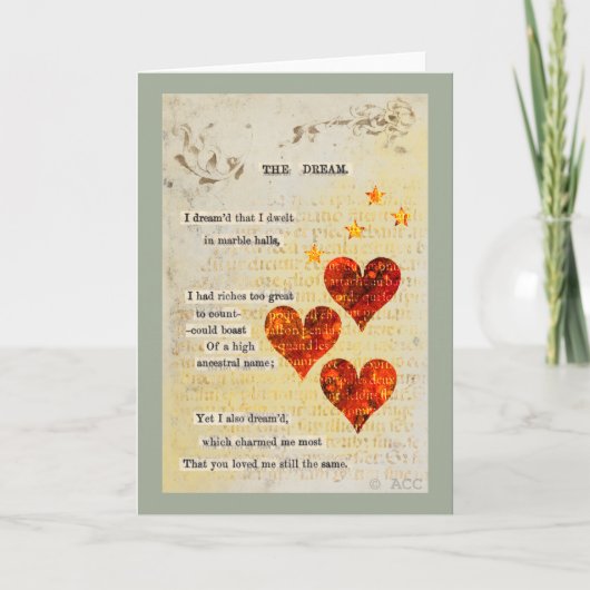 Traumherzen Feiertagskarte (Vorderseite)