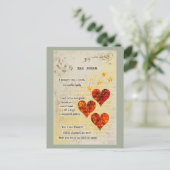 Traumherzen Feiertagspostkarte (Stehend Vorderseite)