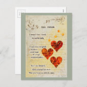 Traumherzen Feiertagspostkarte (Vorne/Hinten)