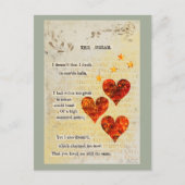 Traumherzen Feiertagspostkarte (Vorderseite)