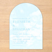 Traumhochzeit Acryleinladungen (Vorderseite)