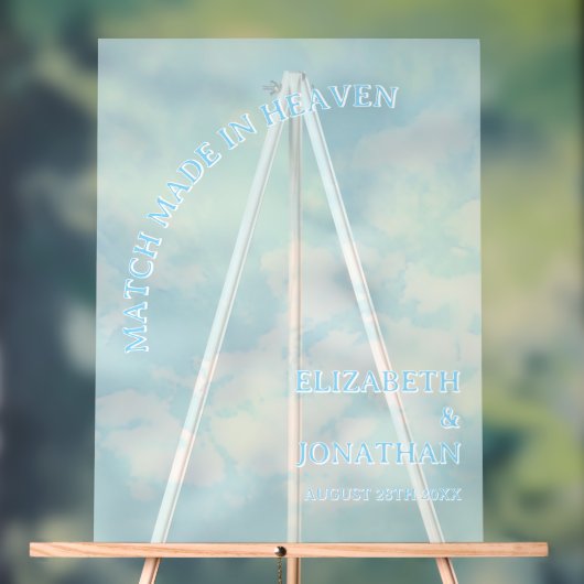 Traumhochzeit Acrylschild (Neutral)
