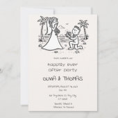 Traumhochzeit am Strand Einladung (Vorderseite)
