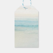 Traumhochzeit am Strand Geschenkanhänger (Rückseite)