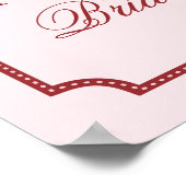 Traumhochzeit - Brautparty Willkommen Poster (Ecke)