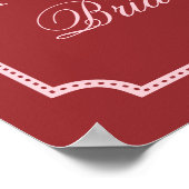 Traumhochzeit - Brautparty Willkommen Poster (Ecke)