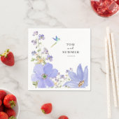 Traumhochzeit Flieder Serviette (Beispiel)