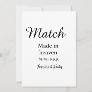 Traumhochzeit Name Datum einfache Kalligrafie Einladung