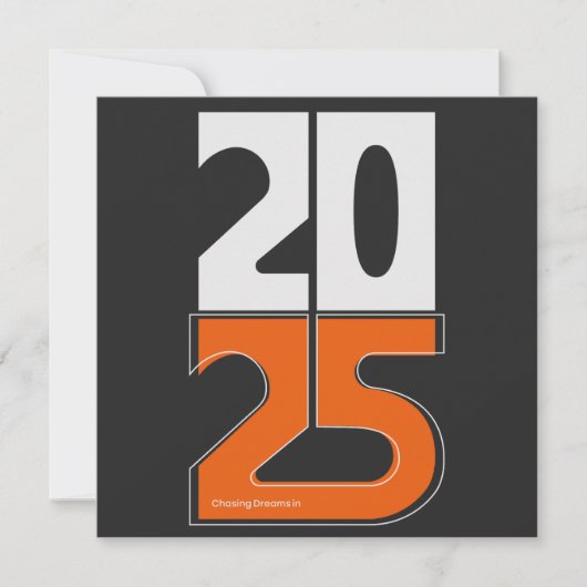 Traumjagd im Jahr 2025 Feiertagskarte (Vorderseite)