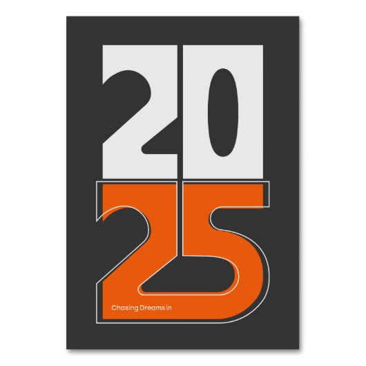 Traumjagd im Jahr 2025 Tischnummer (Vorderseite)