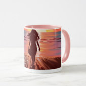 Traumjob-Tasse, Beruflich Sunset Watcher Tasse (VorderseiteRechts)