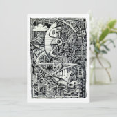 Traumkammer, Tinte zeichnend Flachkarte (Stehend Vorderseite)