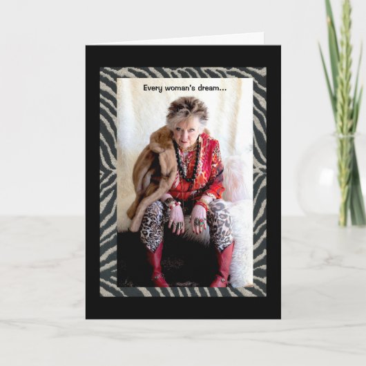 Traumkarte jeder Frau Karte (Vorderseite)