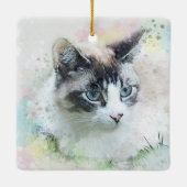 Traumkatze Keramikornament (Rückseite)