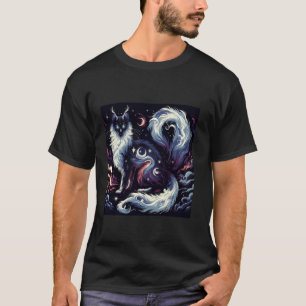 Traumkatzen-Geist Nacht Elementar Magie Hippie Boh T-Shirt