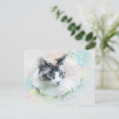 Traumkatzenpostkarte Postkarte (Stehend Vorderseite)