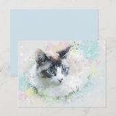 Traumkatzenpostkarte Postkarte (Vorne/Hinten)