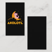 TraumKawaii Axolotl Moon Süße Tier Visitenkarte (Vorne/Hinten)