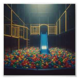 Traumkern Nostalgischer Spielplatz Wandkunst Fotodruck